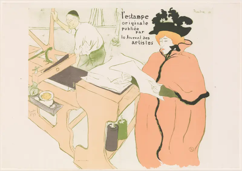 Cover design by Henri de Toulouse-Lautrec for a French art journal.