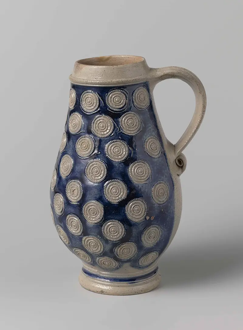Ceramic jug with small medallions by Unknown Artist