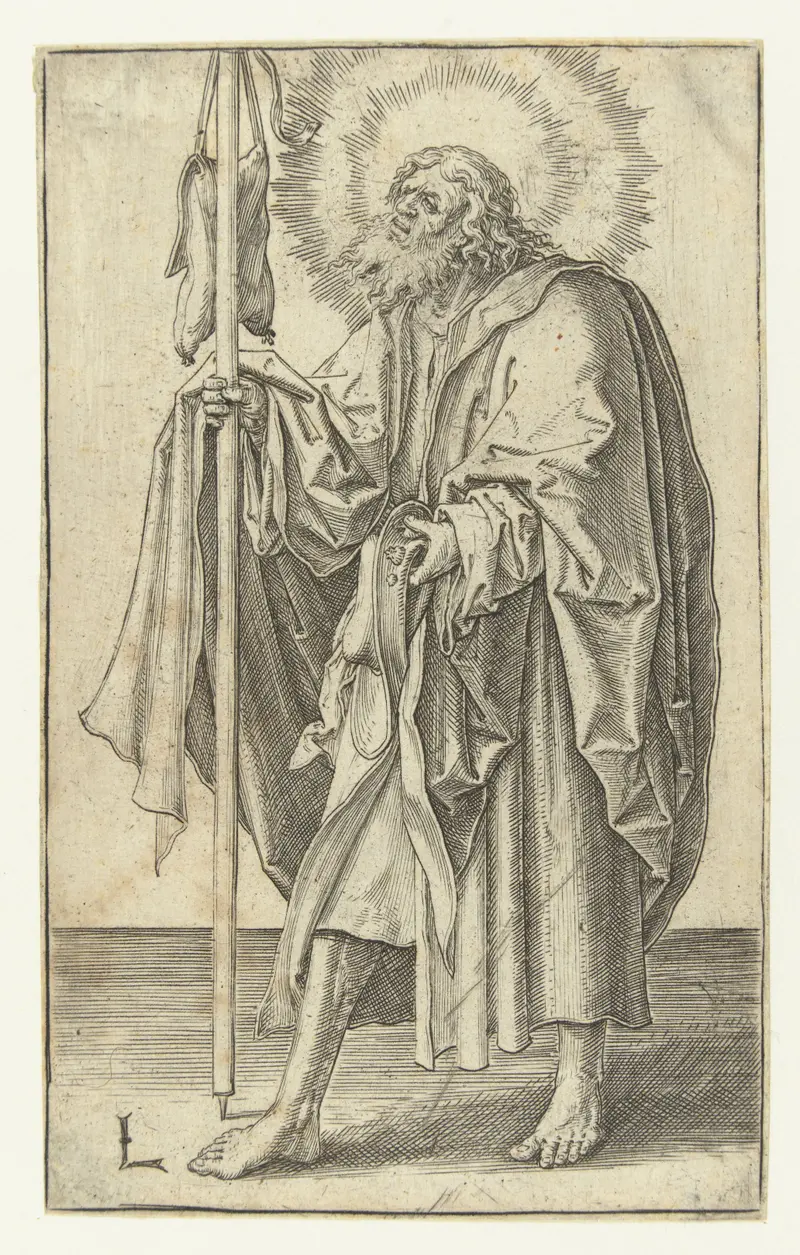 Engraving of St. James Major by Lucas van Leyden
