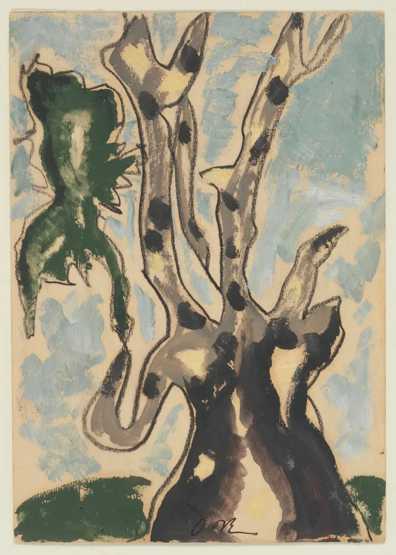 Arthur Dove's 'Sycamore' features a stylized representation of a tree.
