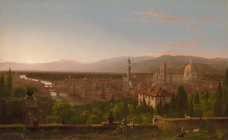 Thomas Cole's 'View of Florence' captures the beauty of the Italian city.