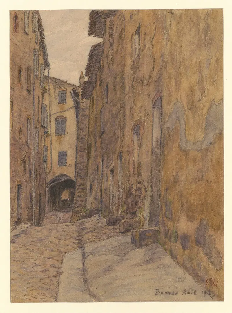 Henri Rivière's 'Bormes' captures a serene landscape with vibrant colors.
