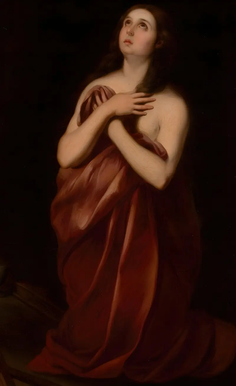 This painting depicts Mary Magdalene in a contemplative pose, showcasing Giordano's Baroque style.
