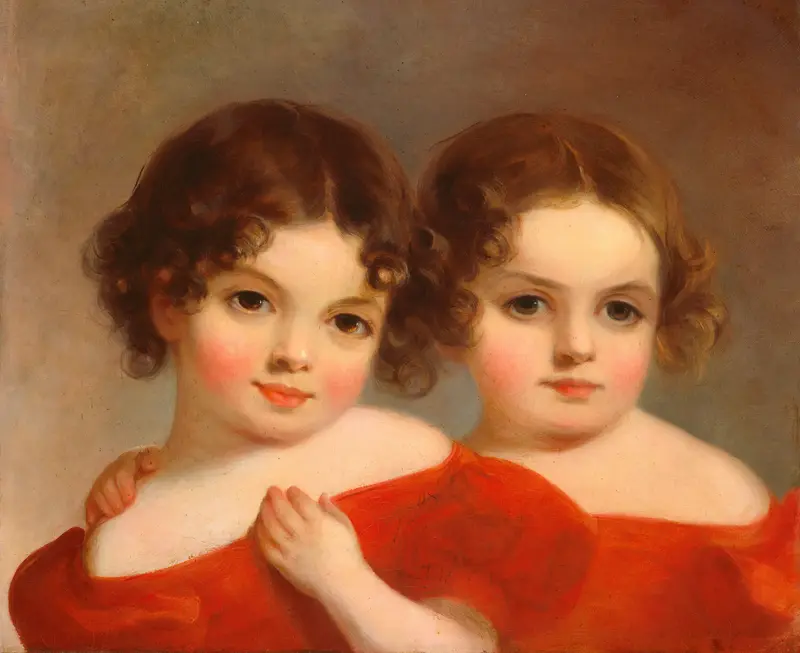 Portrait of the Leland Sisters by Thomas Sully.