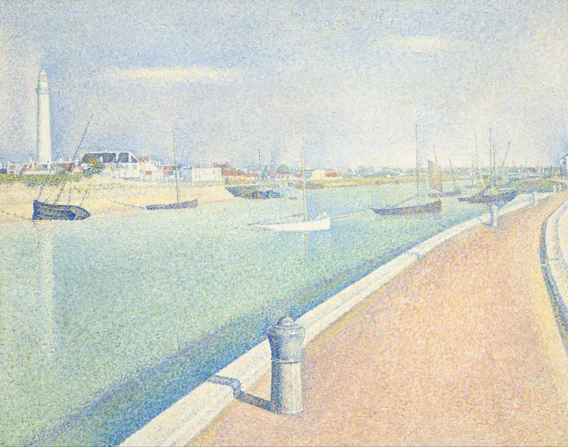 The Channel of Gravelines, Petit Fort Philippe by Georges Seurat, oil on canvas