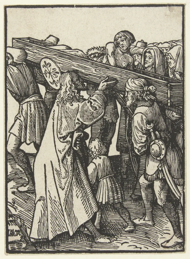 Resurrection scene on paper by Jacob Cornelisz van Oostsanen