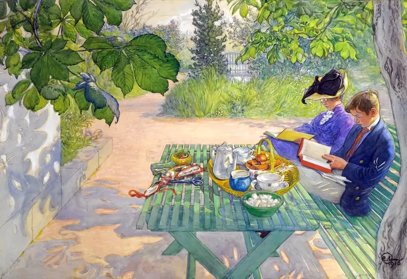 A serene scene of a woman reading in a cozy interior.