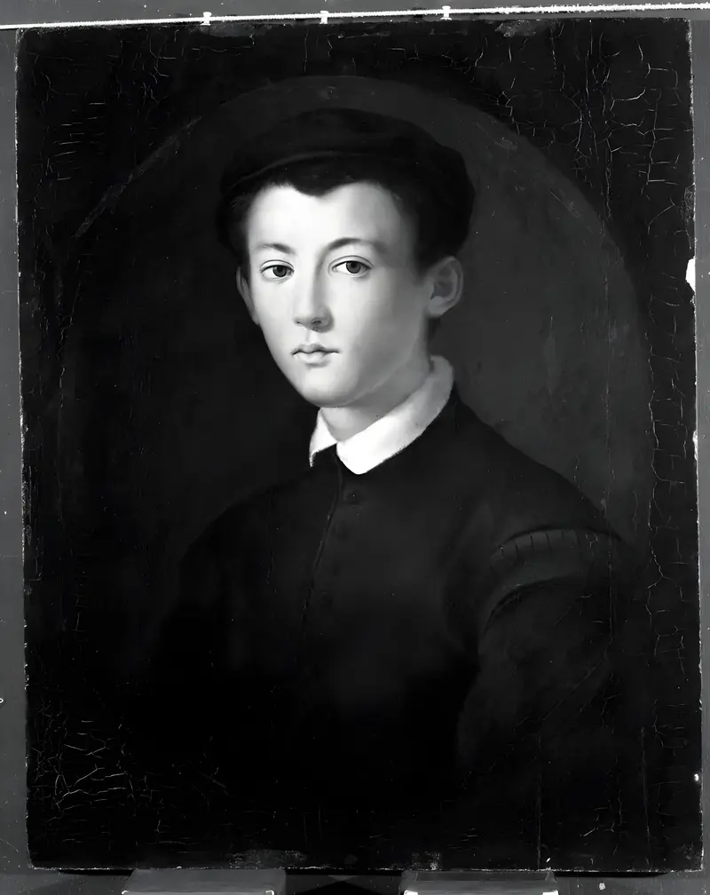 Portrait of a Young Man, oil on panel by Agnolo Bronzino