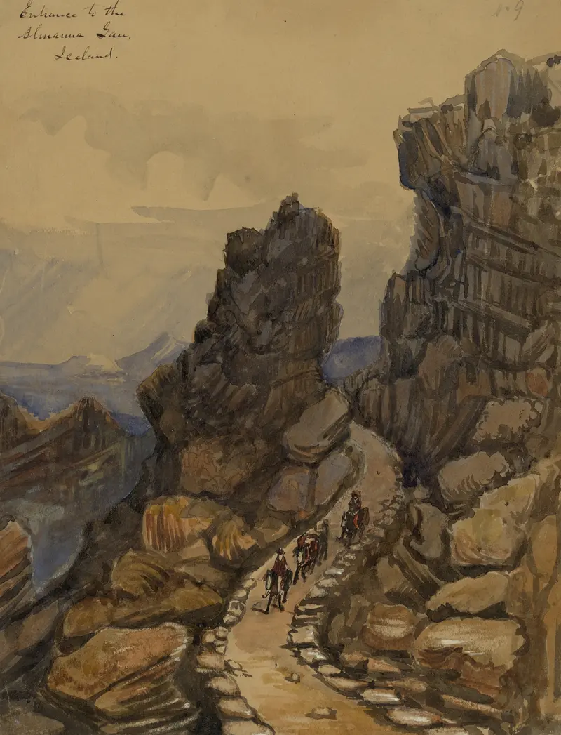 Landscape of Entrance to the Almanna Gau by Bayard Taylor, 1862