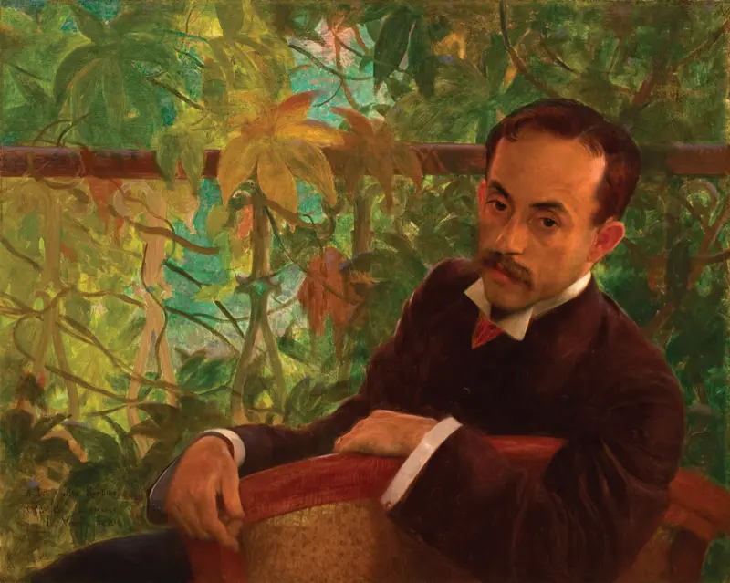 A portrait of Ovídio Romeiro by Eliseu Visconti.