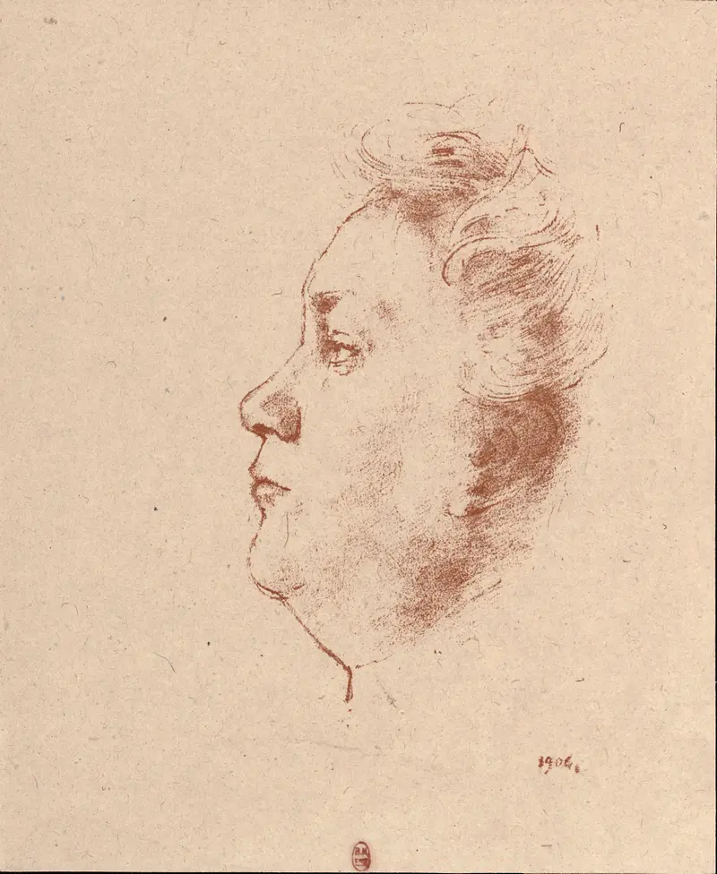 Odilon Redon's painting 'Mlle. Juliette Dodu' captures a unique portrait of a woman.