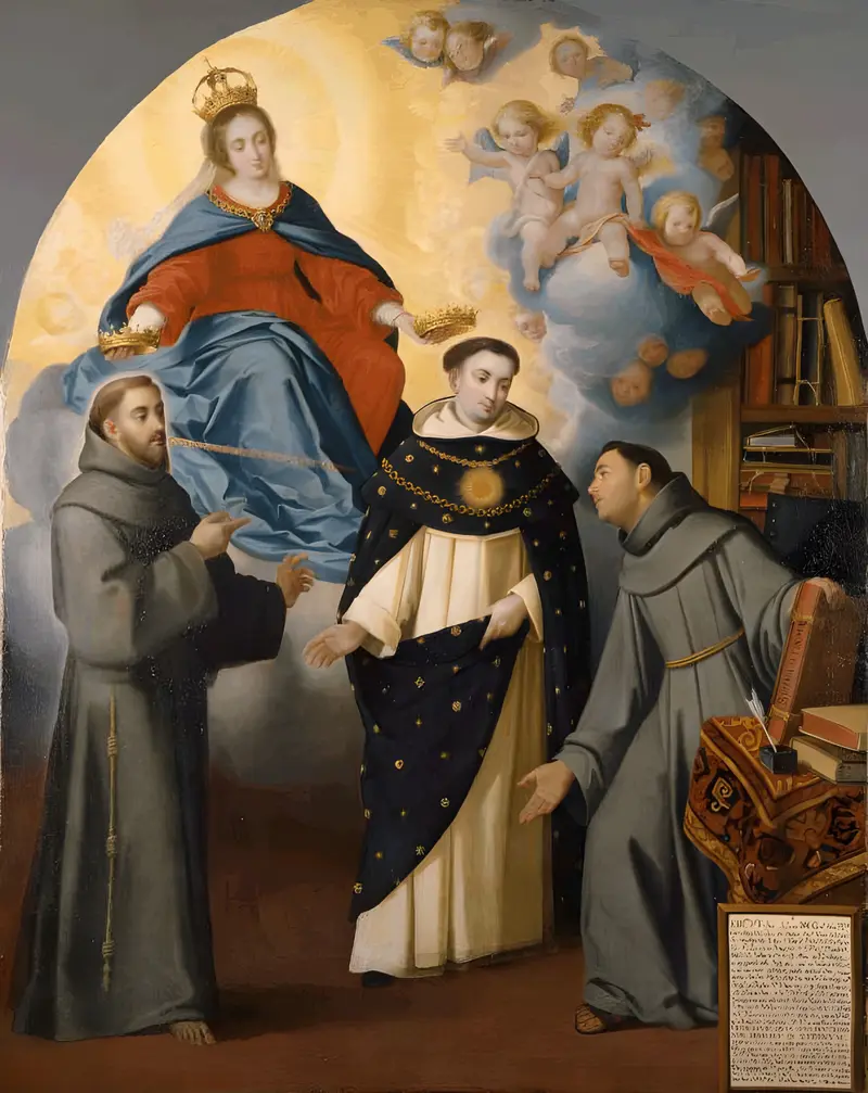 The Vision of Fray Lauterio by Bartolomé Estebán Murillo depicts a mystical moment of contemplation.