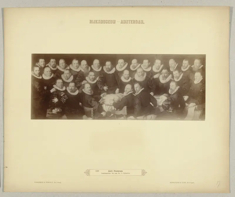 Anatomical lesson scene by Vinkenbos & Dewald, albumen print