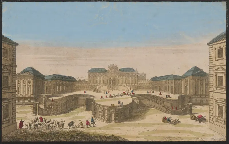 Rococo artwork depicting the Palace of Prince Schwarzenberg near Vienna by an unknown artist