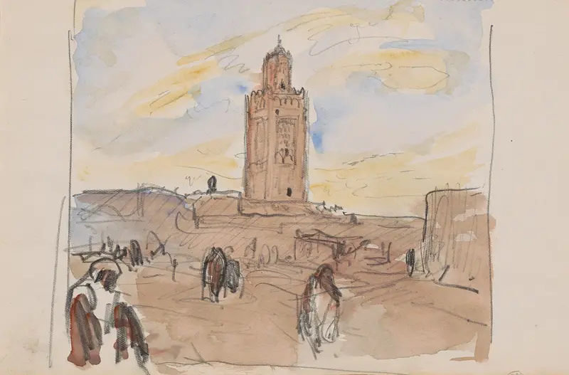 Koutoubia Moskee in Marrakech, Islamic Art by Marius Bauer