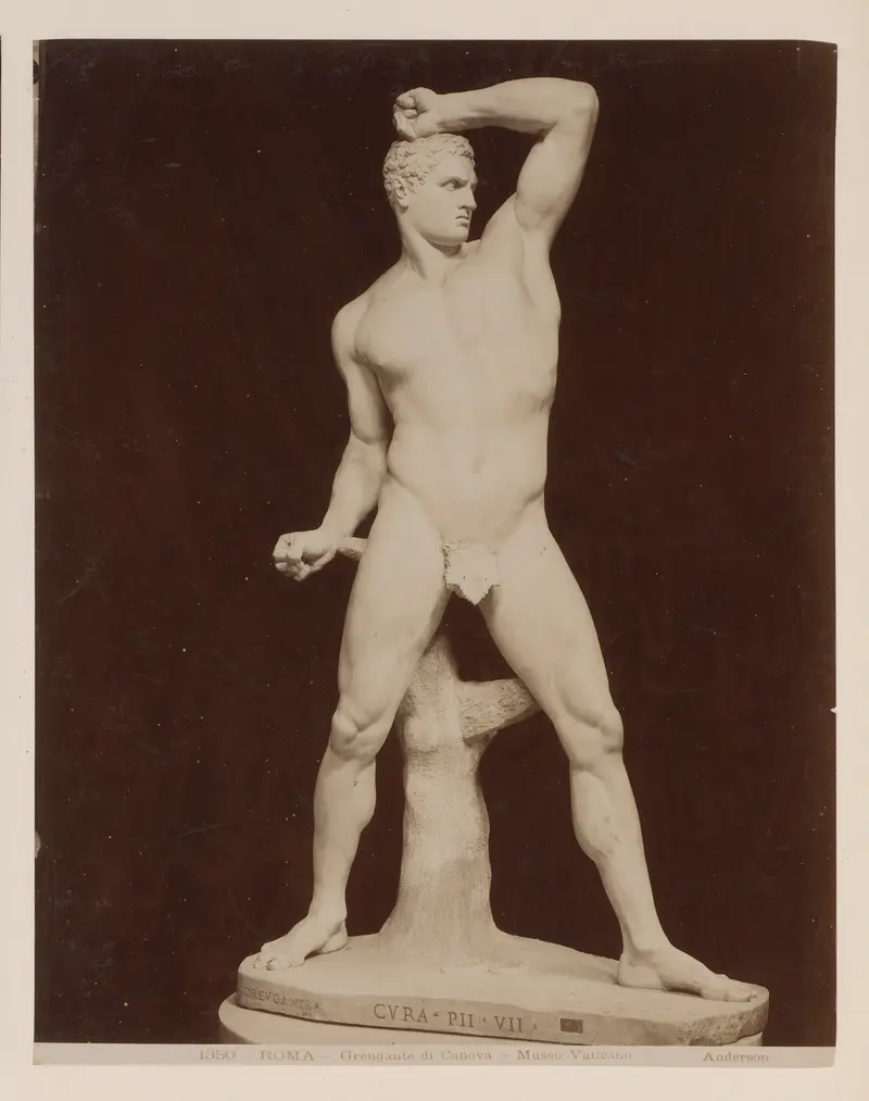 Sculpture of Creugas by James Anderson, albumen print