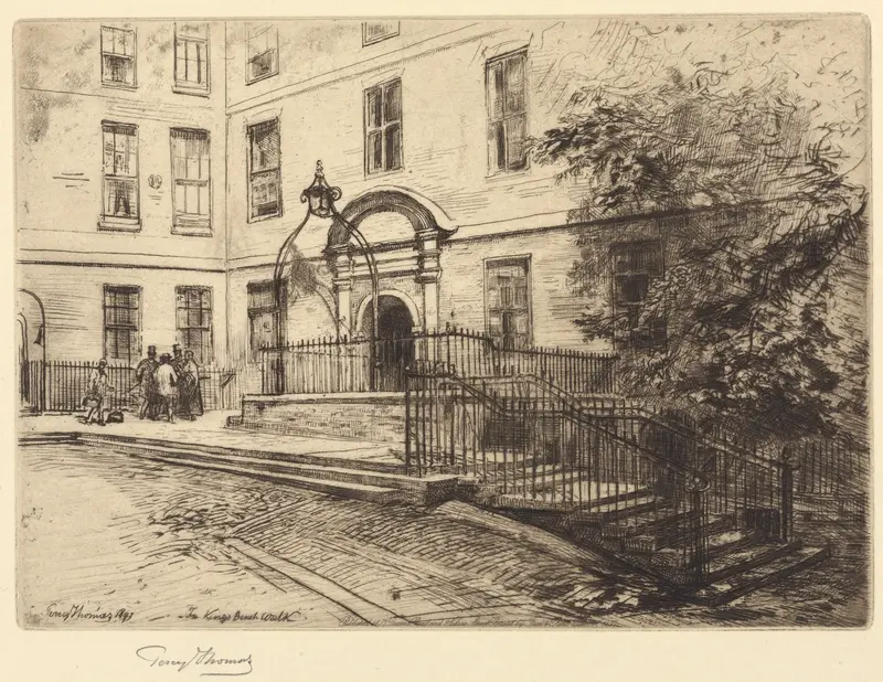 Architecture of The Temple, London by Percy Thomas, Victorian style