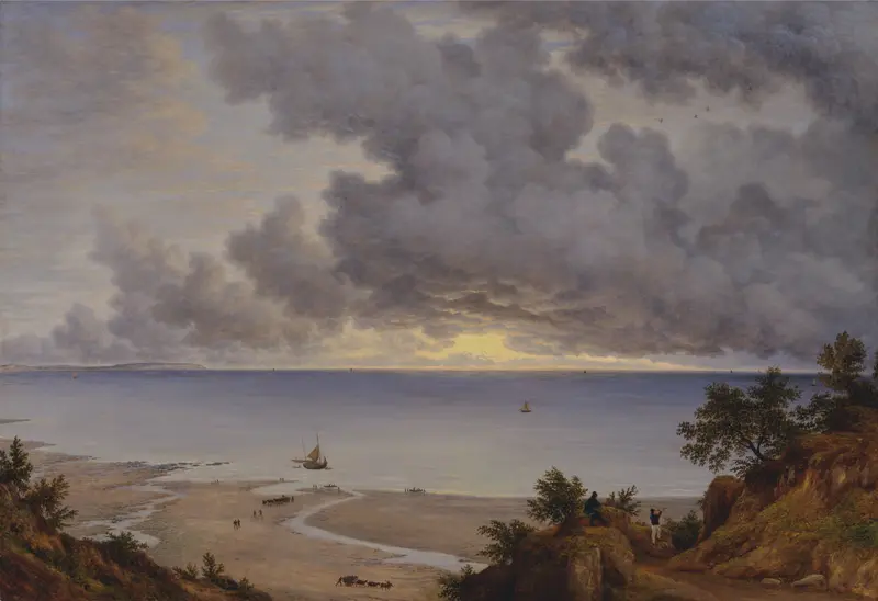 Landscape of Sandown Bay, Isle of Wight by John Glover, oil painting