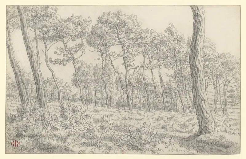 Morgat lithograph by Henri Rivière depicting waves and rocky coastline
