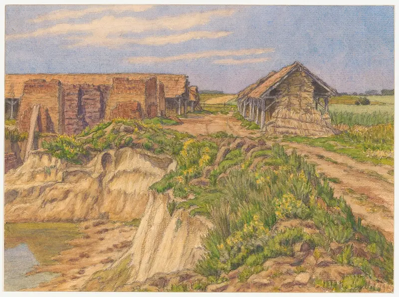 Henri Rivière's painting 'Tôtes' captures a serene landscape scene.