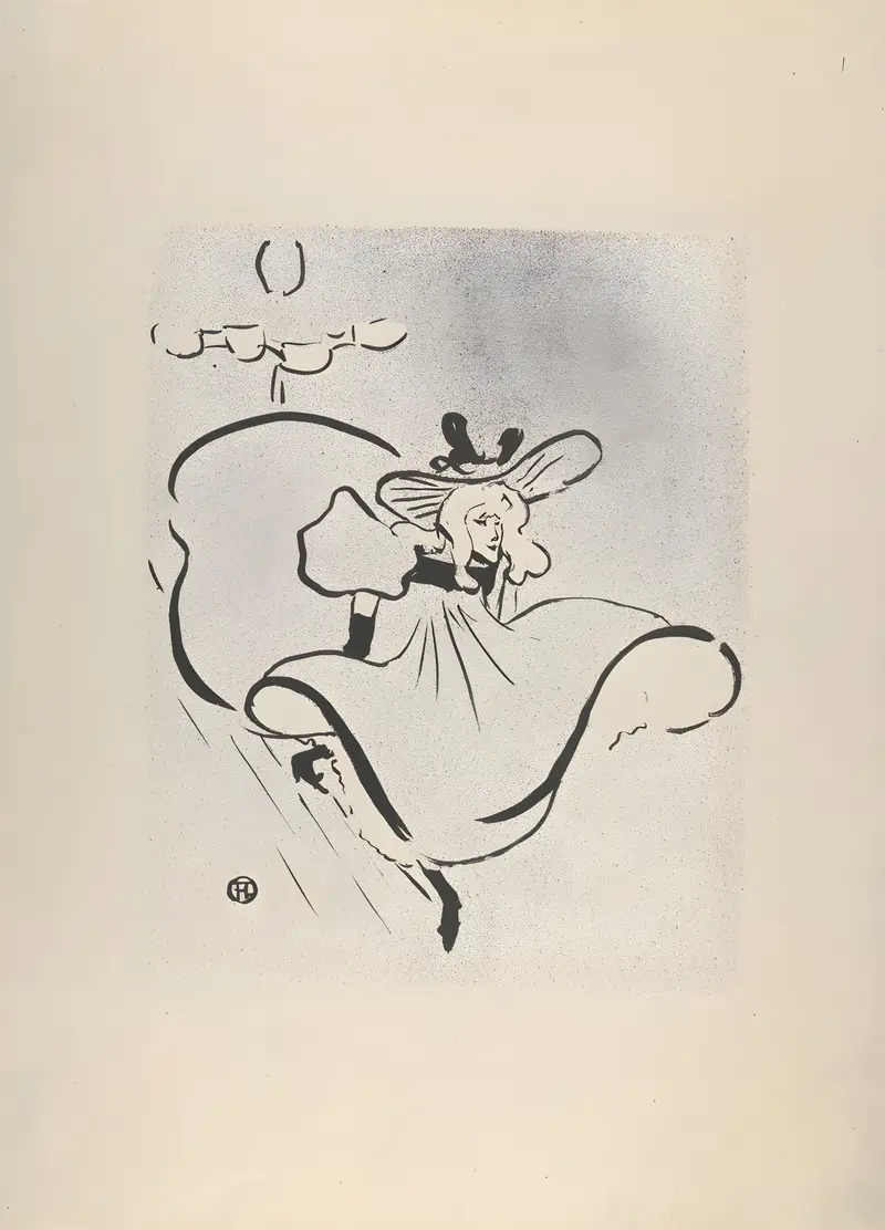 Henri de Toulouse-Lautrec's 'Jane Avril' captures the lively spirit of the famous French can-can dancer.
