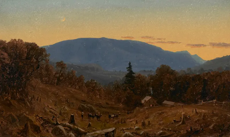 Twilight on Hunter Mountain, oil on canvas by Sanford Robinson Gifford