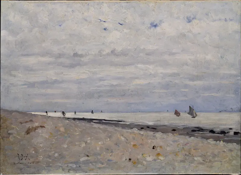 Sea Landscape off Honfleur, oil on canvas by Richard Bergh
