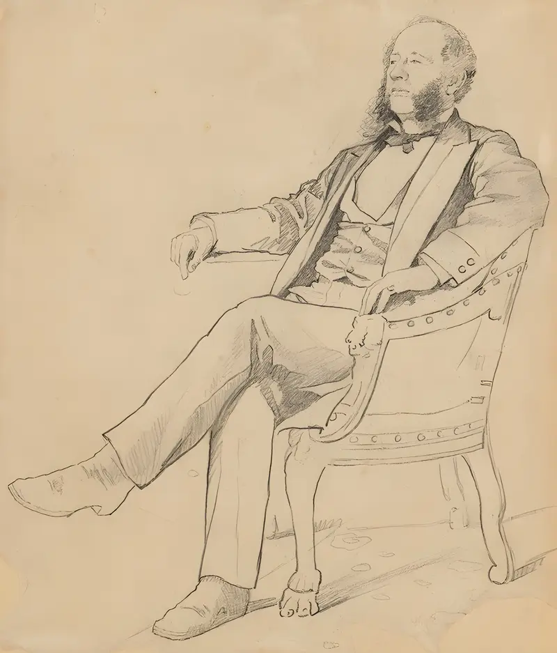 Portrait of William Henry Vanderbilt by Eastman Johnson.
