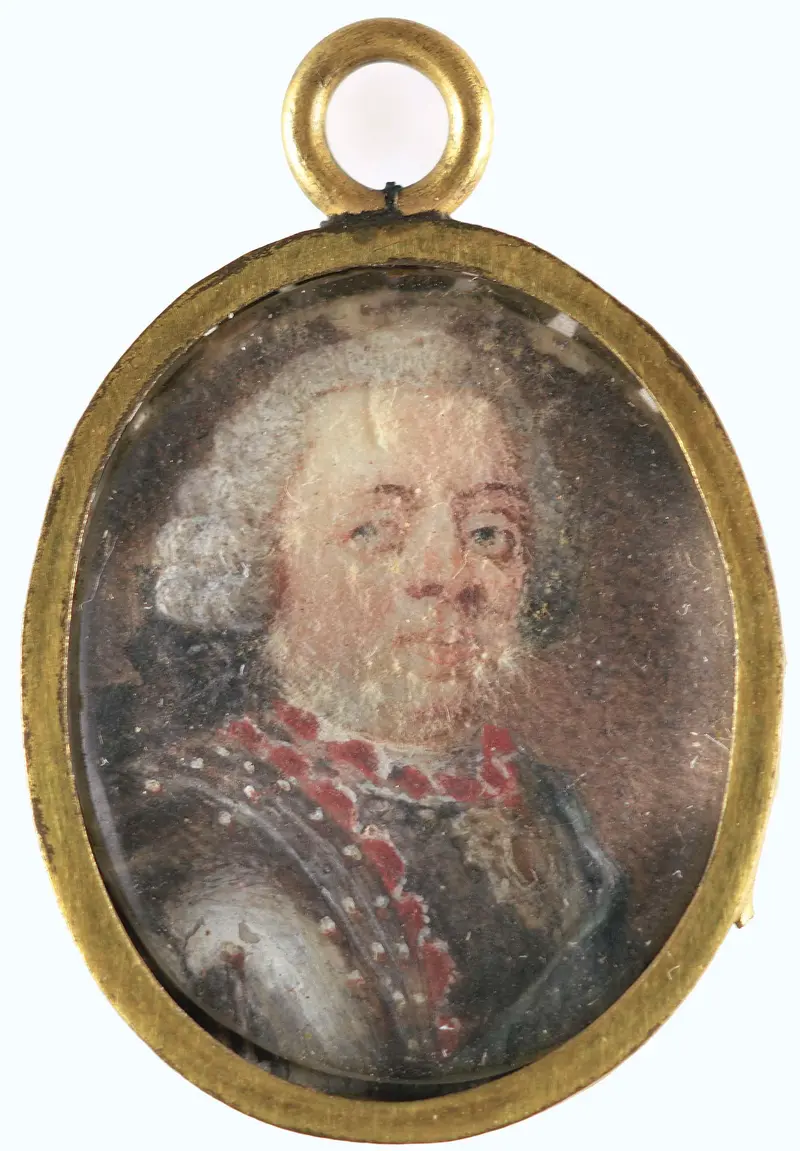 Portrait of a young prince in ivory by unknown artist