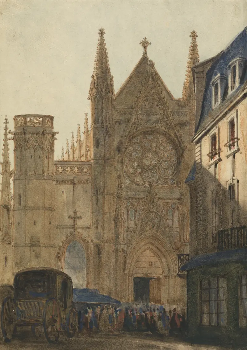 Gothic architecture of The Cathedral of St. Pierre, Caen by Ambrose Poynter