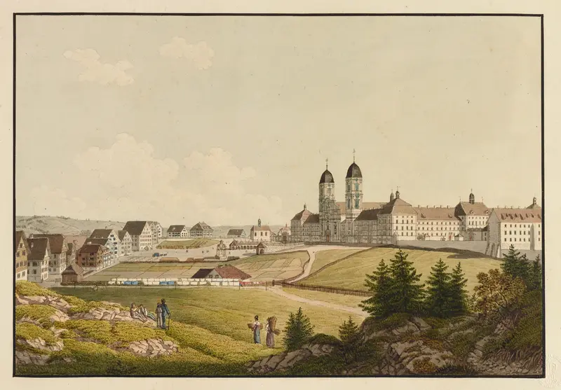 Architecture of Das Kloster Einsiedeln by David Alois Schmid, medium unknown