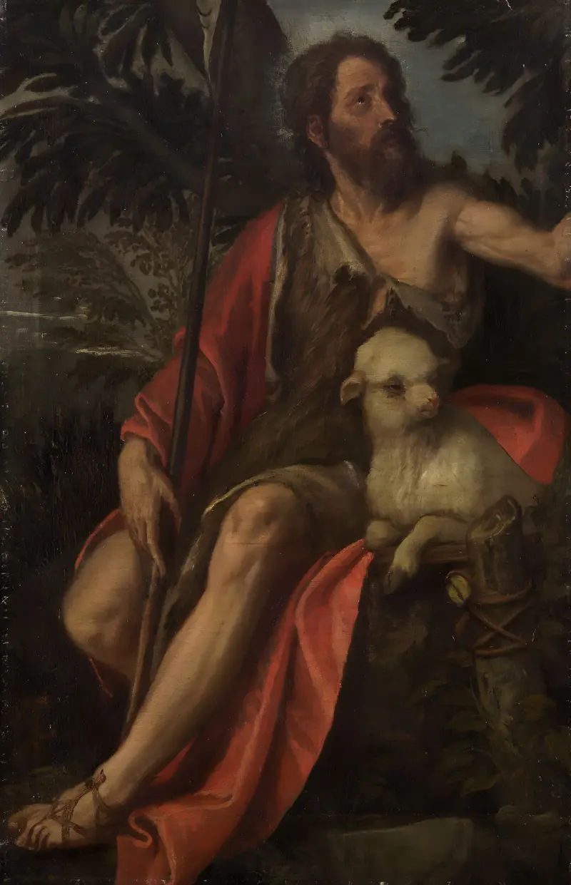 Saint John the Baptist by Paolo Veronese depicts the prophet in a moment of quiet revelation.
