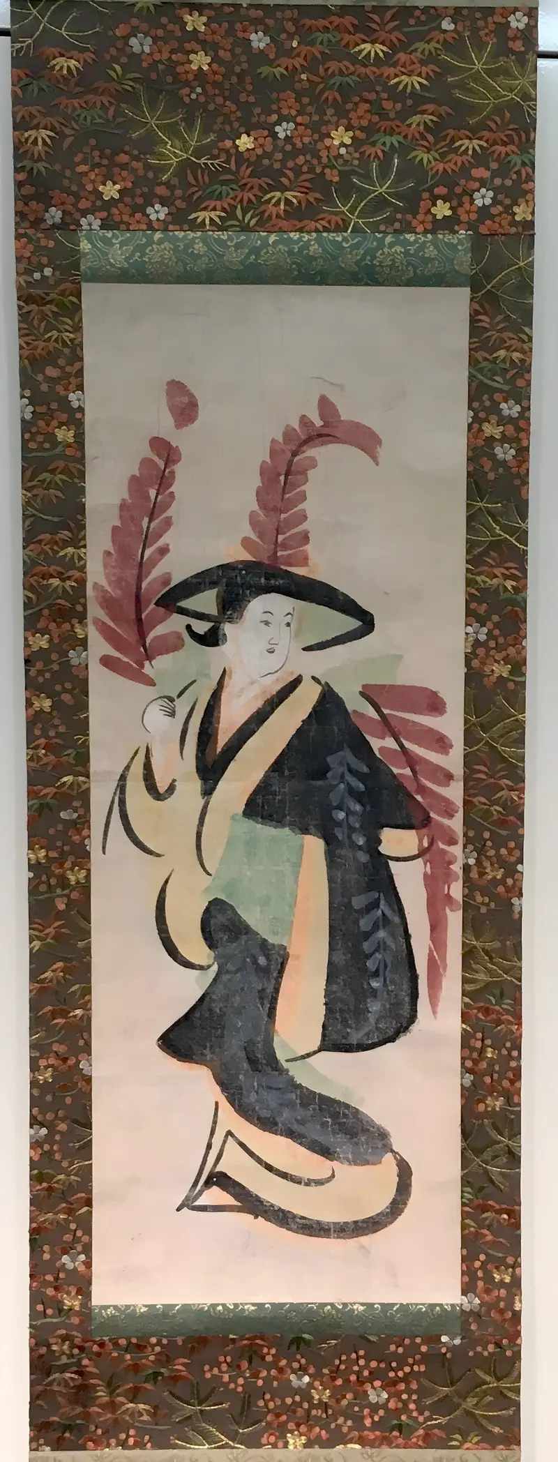 Wisteria Maiden, a Ukiyo-e on paper by a Japanese artist featuring a woman in a kimono