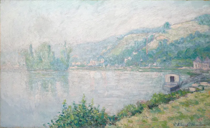Bords de Seine by Blanche Hoschedé-Monet, impressionism, oil painting