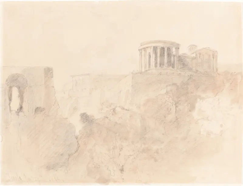 David Roberts' 'Tivoli' captures a picturesque Italian landscape.