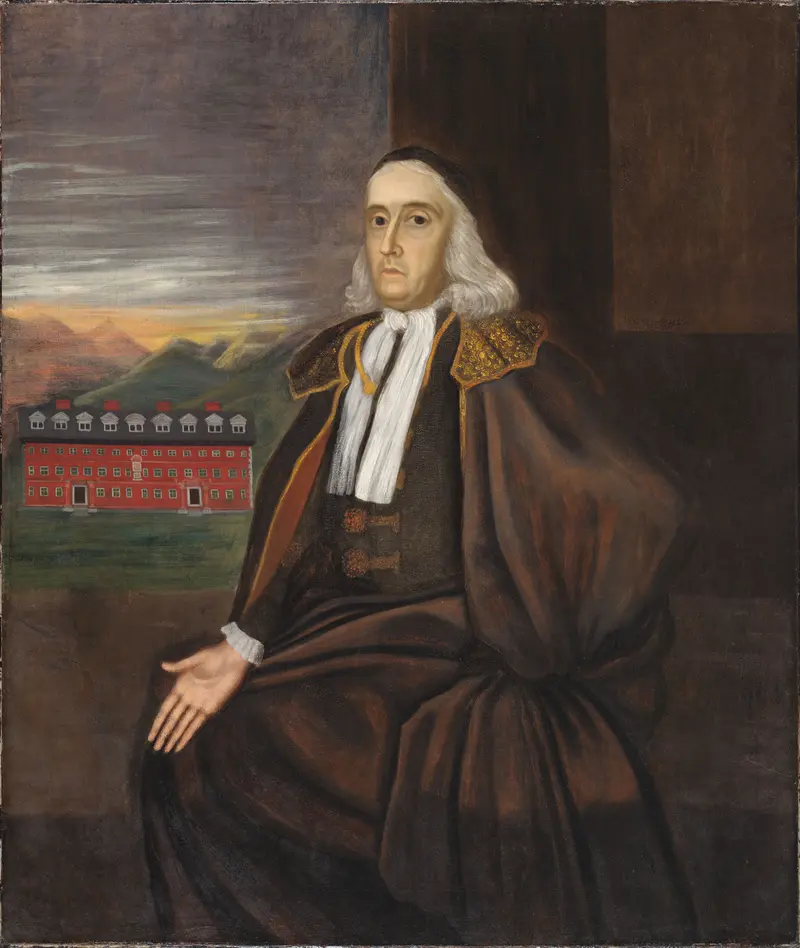 Portrait of William Stoughton, oil on canvas, by an unidentified artist