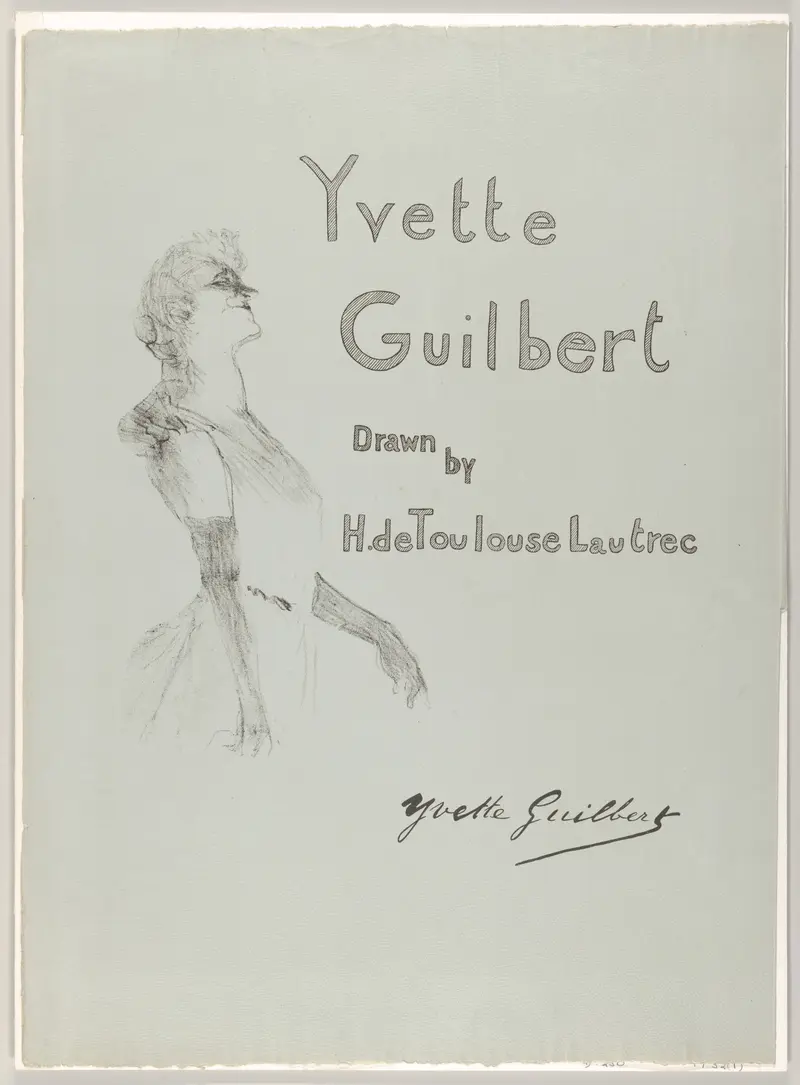Henri de Toulouse-Lautrec's painting of Yvette Guilbert captures the essence of Parisian nightlife.