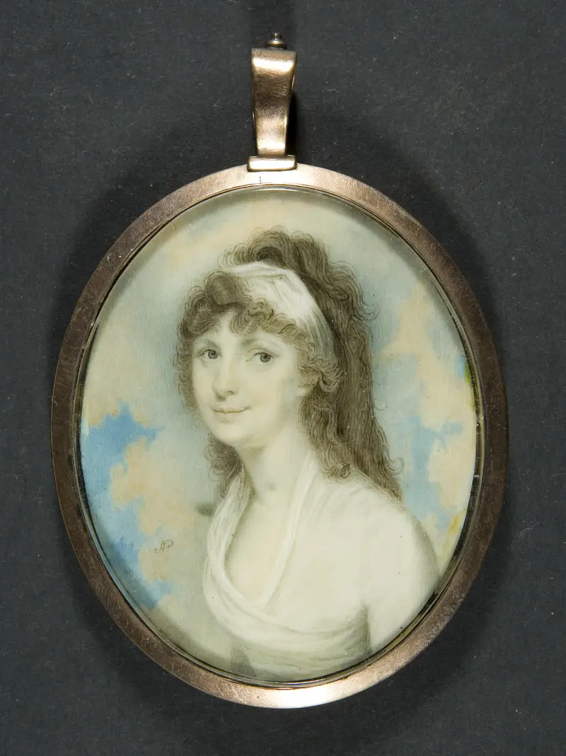 Portrait of Helen Pigott by Charles Robertson, oil painting, featuring soft light and delicate facial contours.