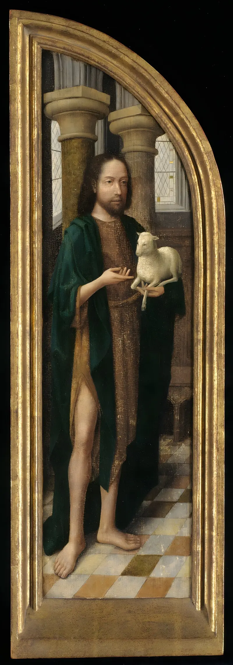 Saint John the Baptist, oil on panel by Master of the Morrison Triptych