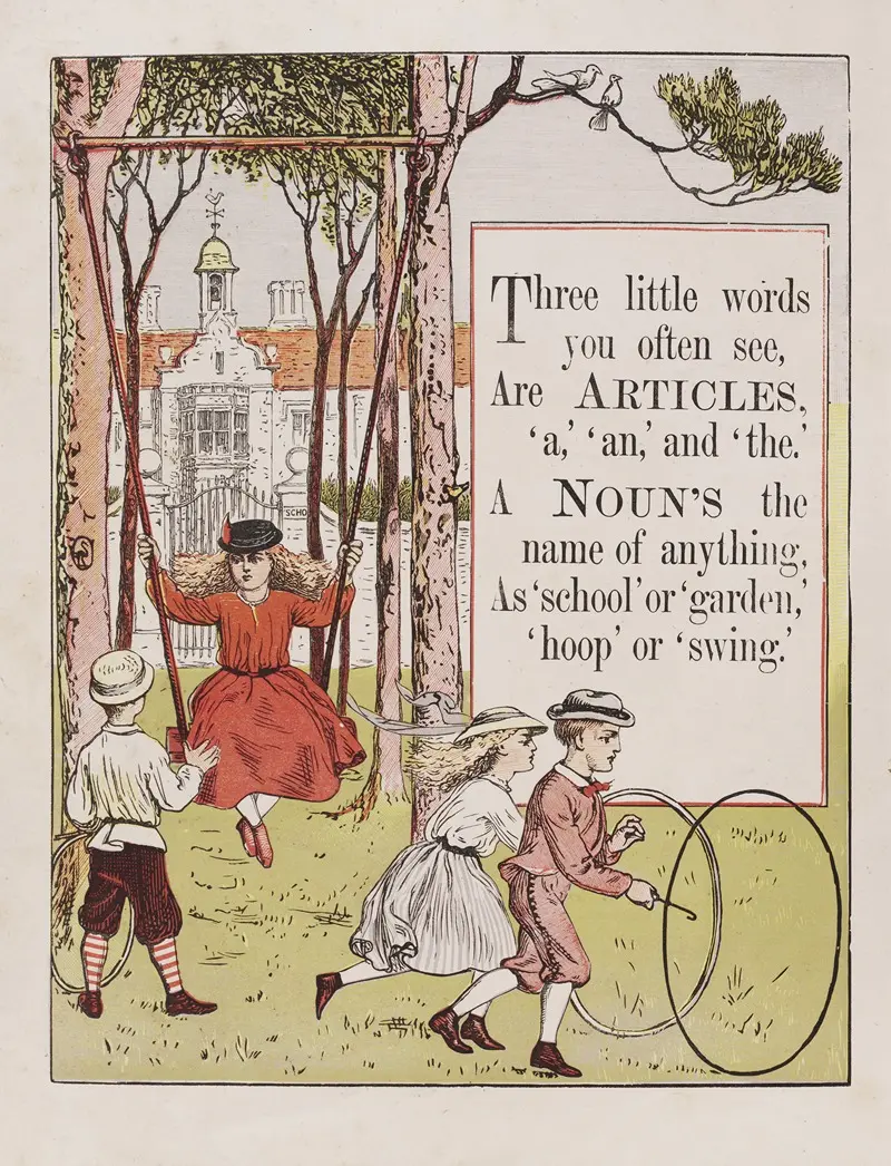 A vibrant illustration by Walter Crane showcasing whimsical figures and intricate details.