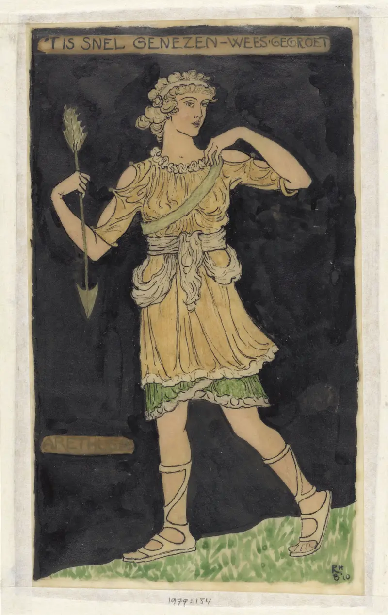 Richard Nicolaüs Roland Holst's design for a costume inspired by Arethusa.