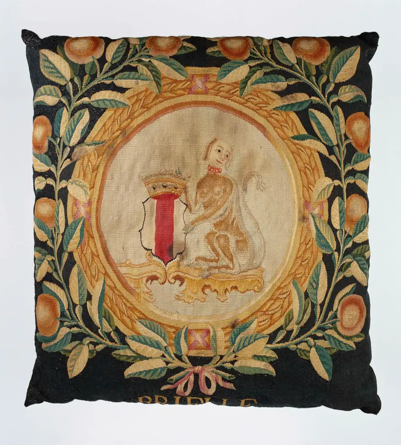 Tapestry featuring the city crest of Brielle, tapestry by Unknown Artist