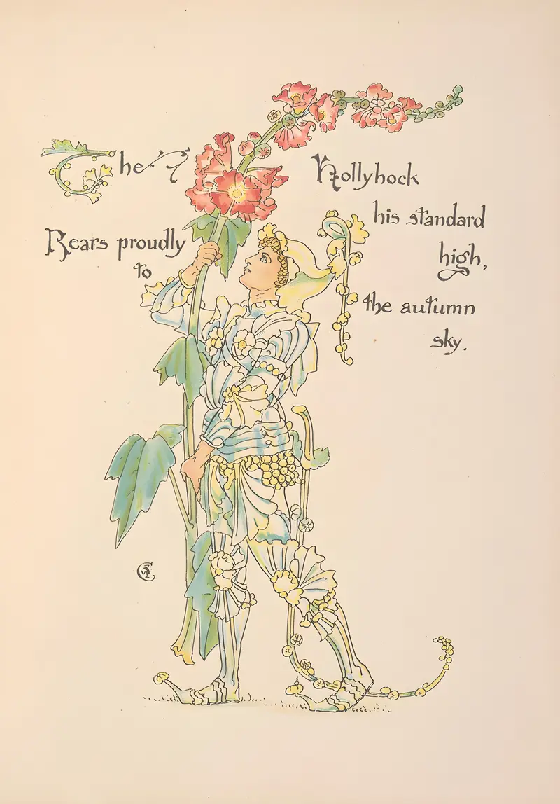Walter Crane's 'Flora’s feast; A masque of flowers' showcases a vibrant celebration of floral beauty.