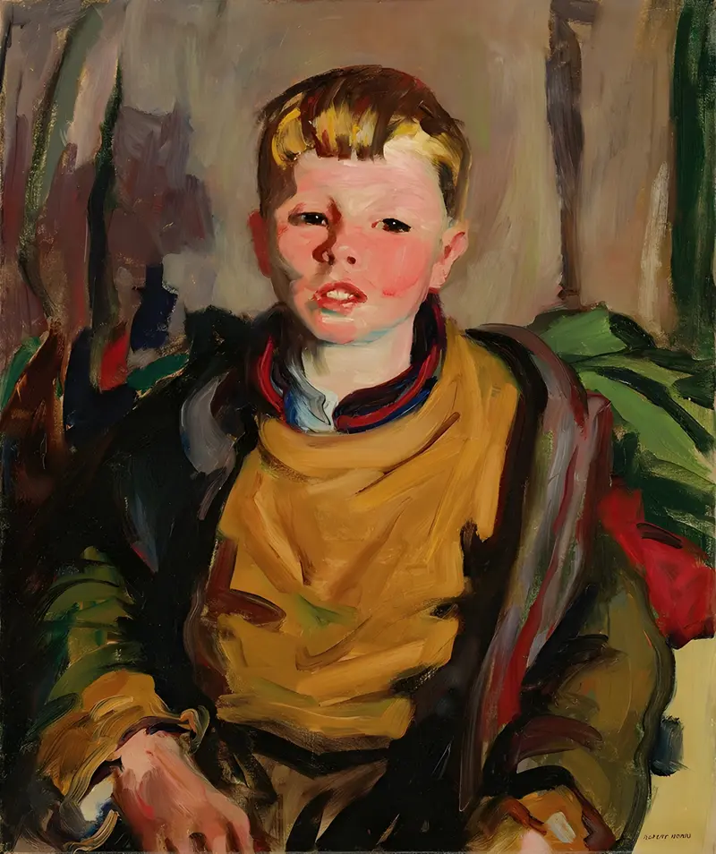 Portrait of a man by Robert Henri.