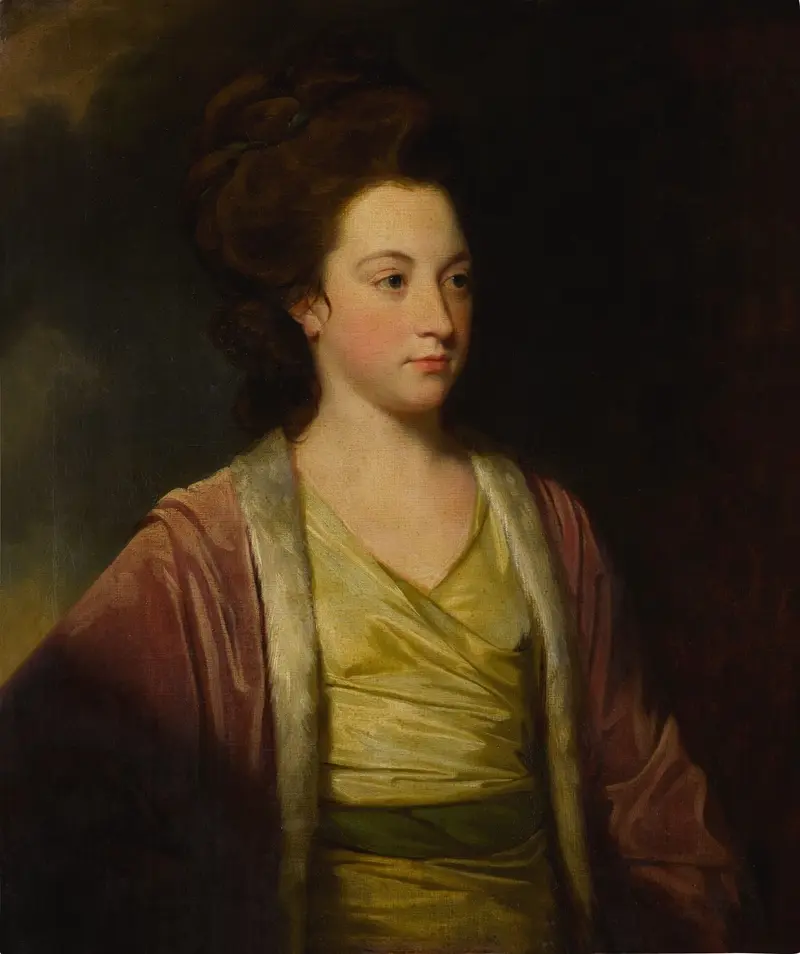 This painting depicts Frances Alicia Bennet, showcasing her elegance and poise.