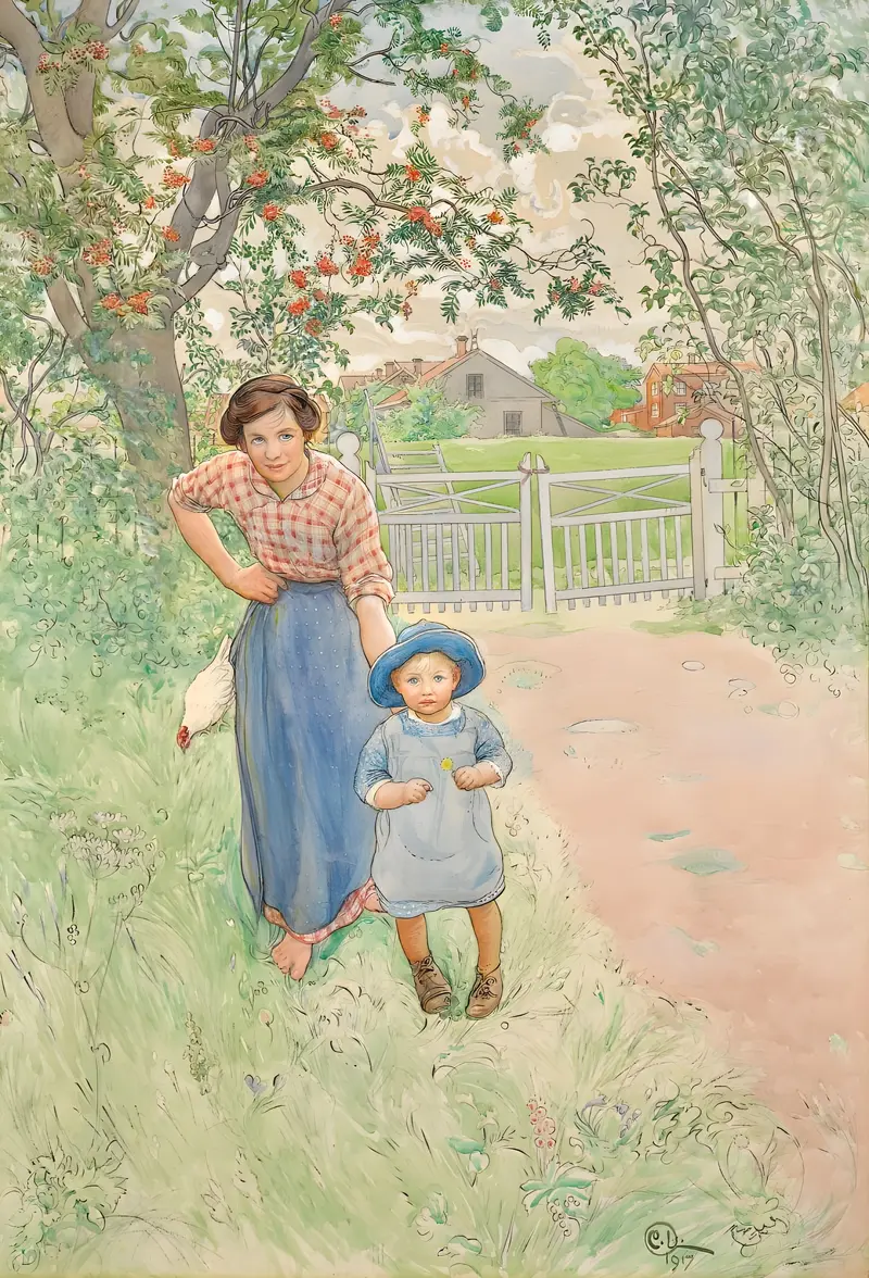 A charming genre scene depicting a gentleman in a lively setting.