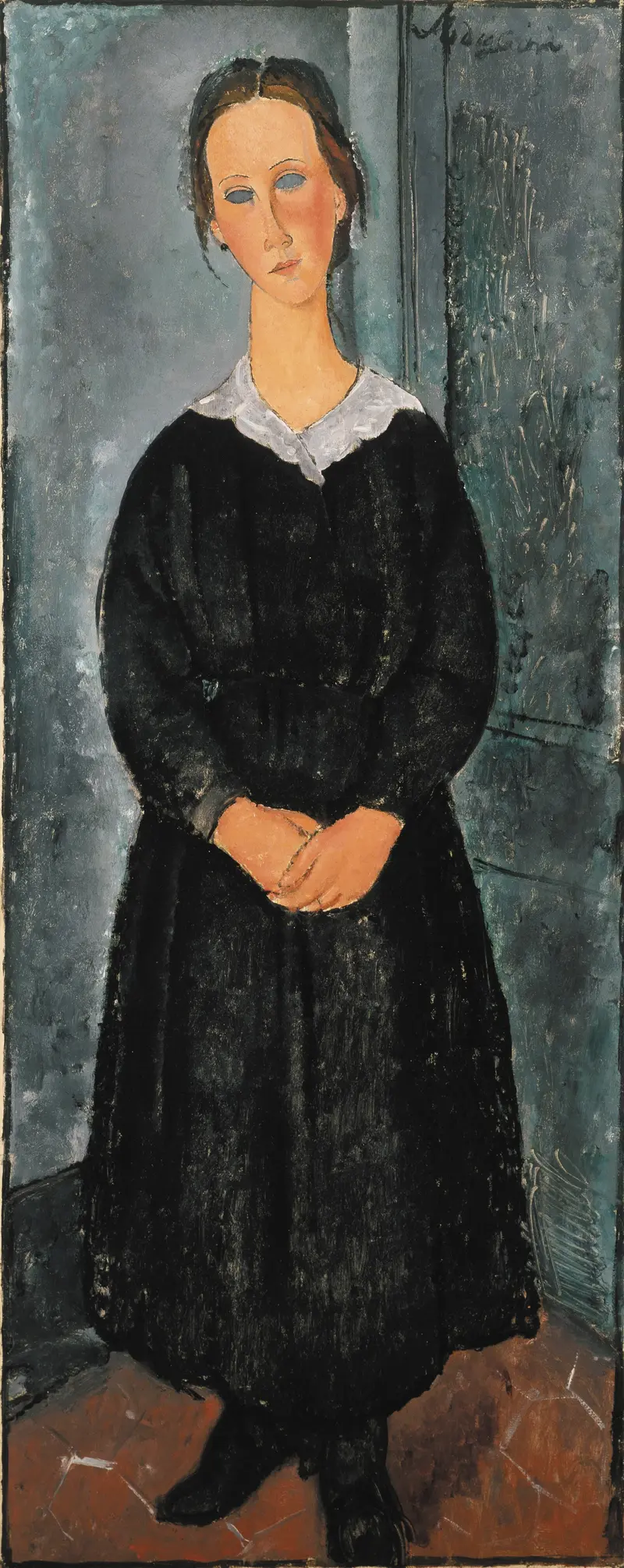 Amedeo Modigliani's 'La Jeune bonne' features a young servant girl with a serene expression.