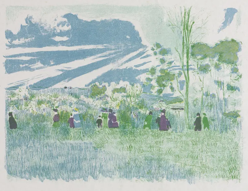 Across the Fields by Édouard Vuillard