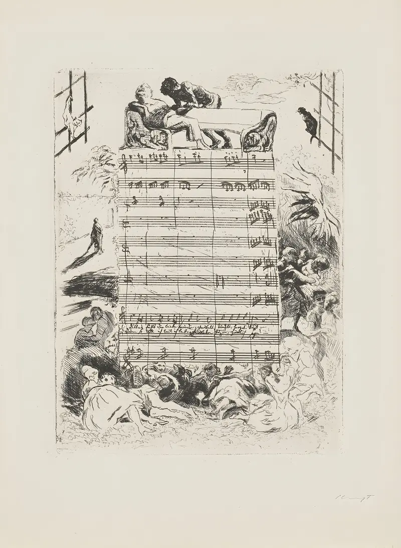 A painting by Max Slevogt depicting the joys of love.