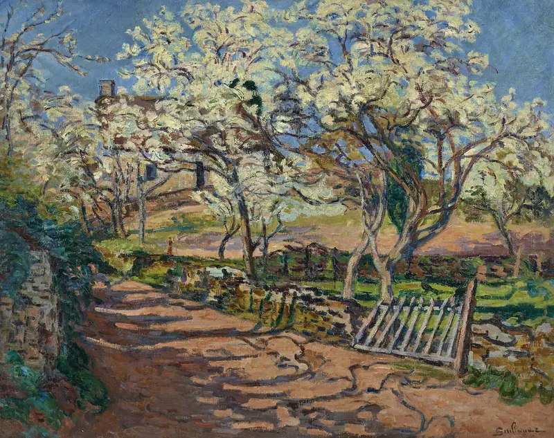 Paysage de Printemps by Armand Guillaumin, impressionism, landscape